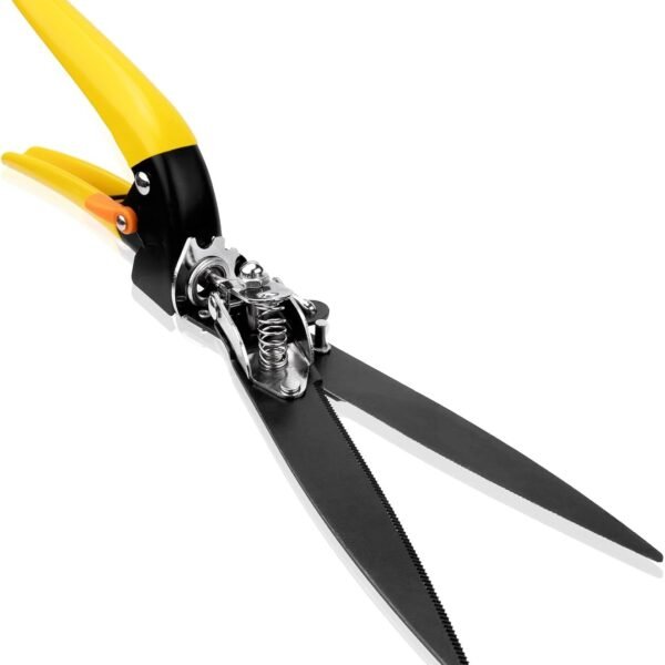 Flower Bed and Grass Shear   Extra Sharp Garden Hand Pruners, Comfortable Ergonomic,Easier Cutting, Less Effort   Gardening Scissors, yellow