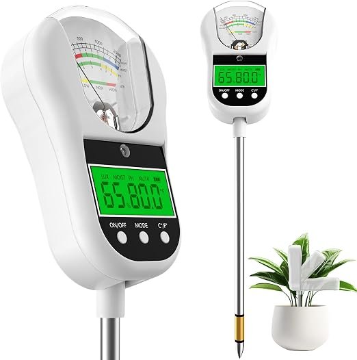Digital 4 in 1 Soil Moisture and pH Meter