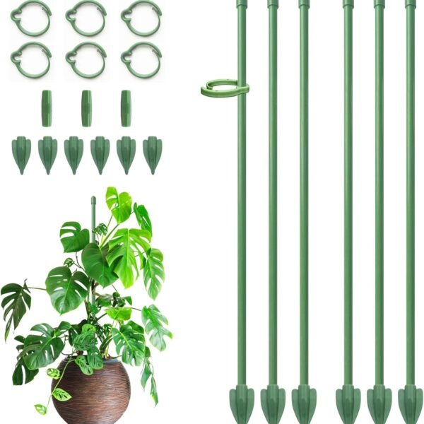 Plant Stakes for Indoor Plants, 14 Inch Plant Support Stakes, 6 PCS